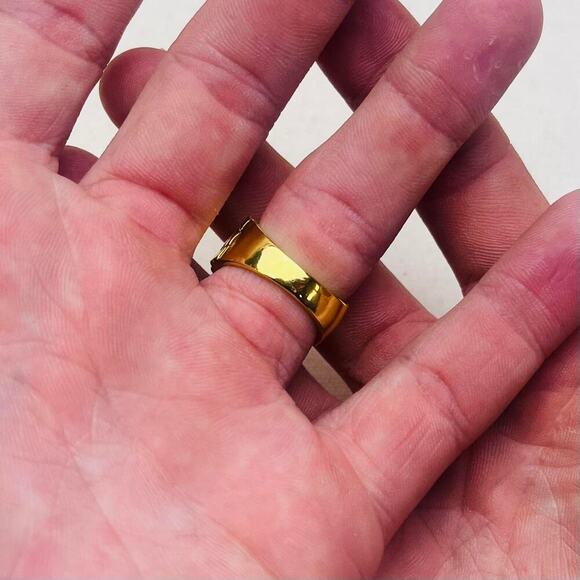 Y2K Vintage Gold Rolex Ring Unisex Size 8 2000s Jewelry Brand New - Picture 4 of 8